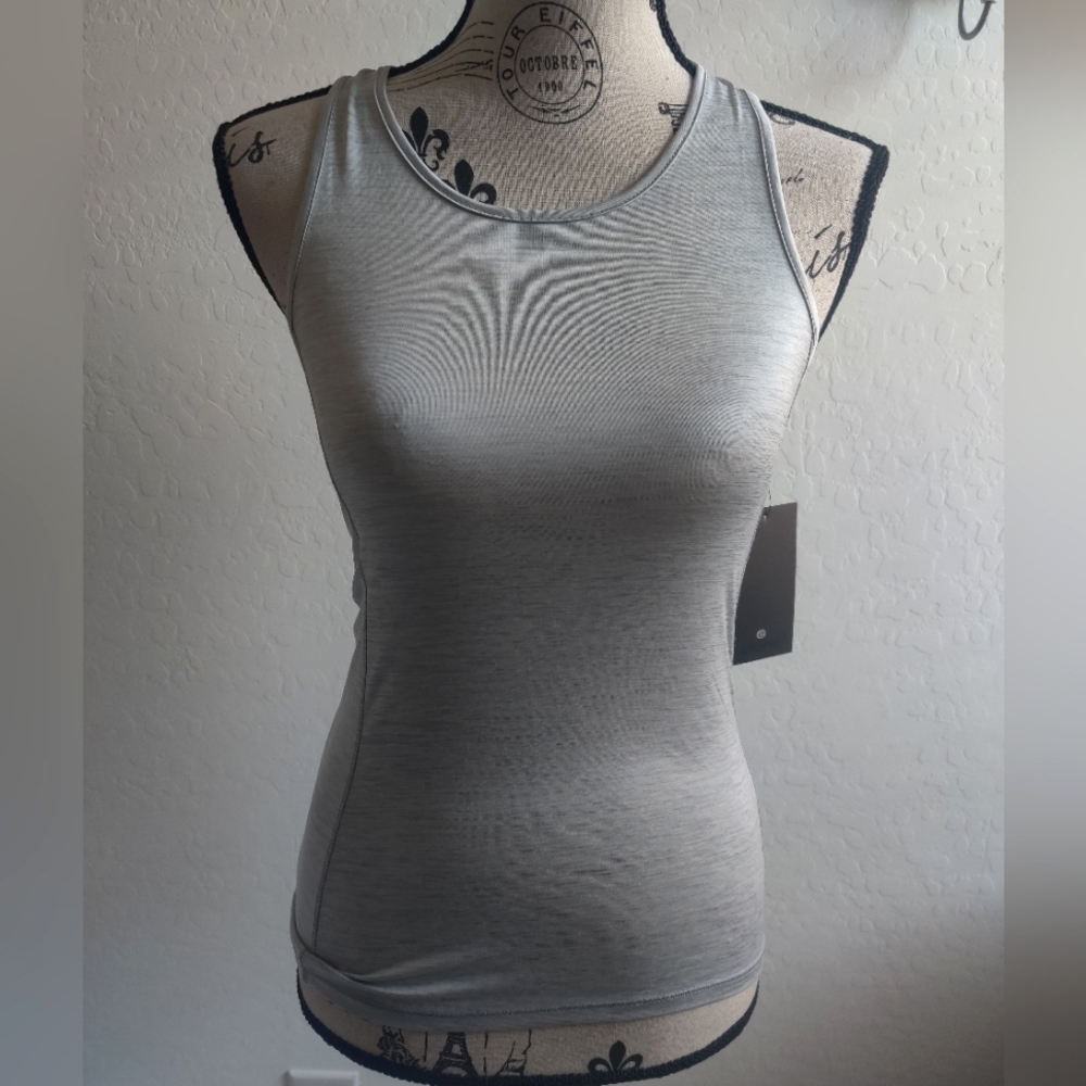 🆕 Etonic piedmont grey active Athleisure activewear running gym muscle top_XS